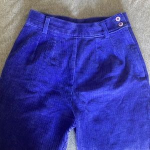 Purple corduroy pants!